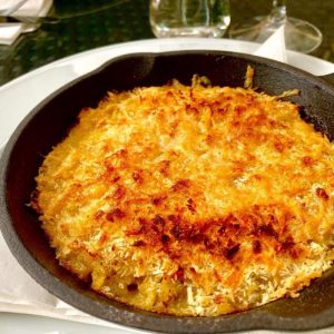 Gratineret krabbe