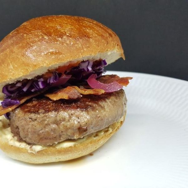 Burger with truffle mayo