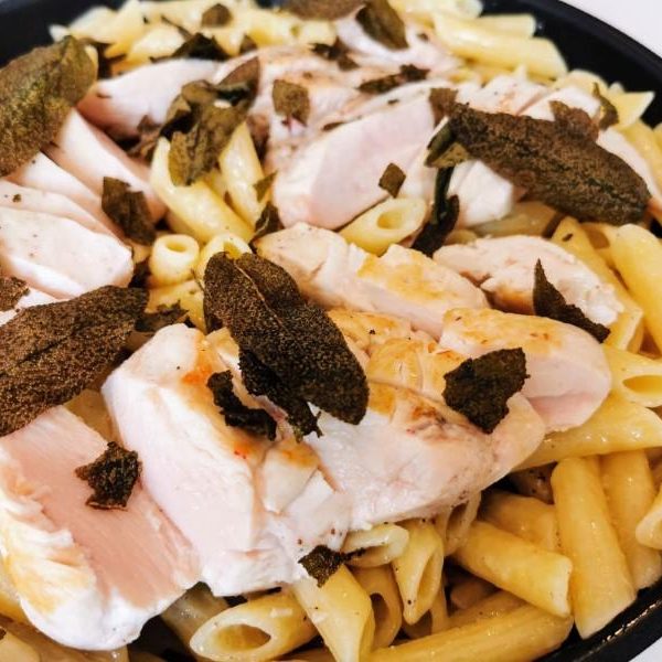 Lemon Pasta with Chicken and Sage