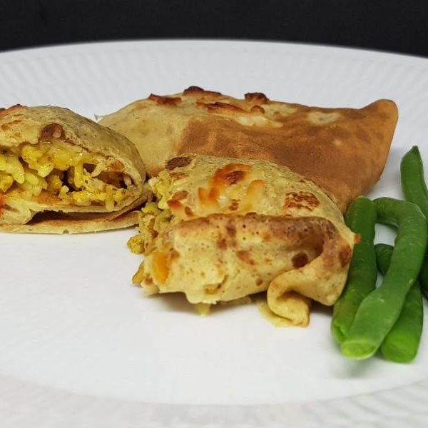 Filled pancakes with chicken