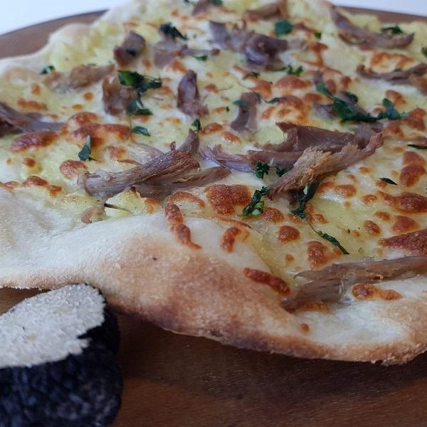 Gourmet pizza with truffle