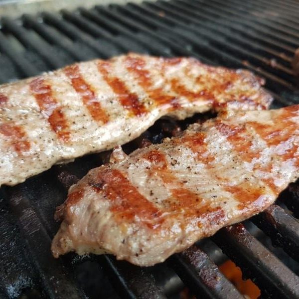 Grilled Lamb Schnitzels