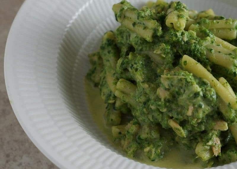 Pasta with Spinach and Salmon