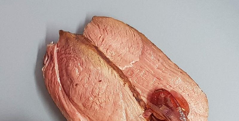 Sous vide lamb rump