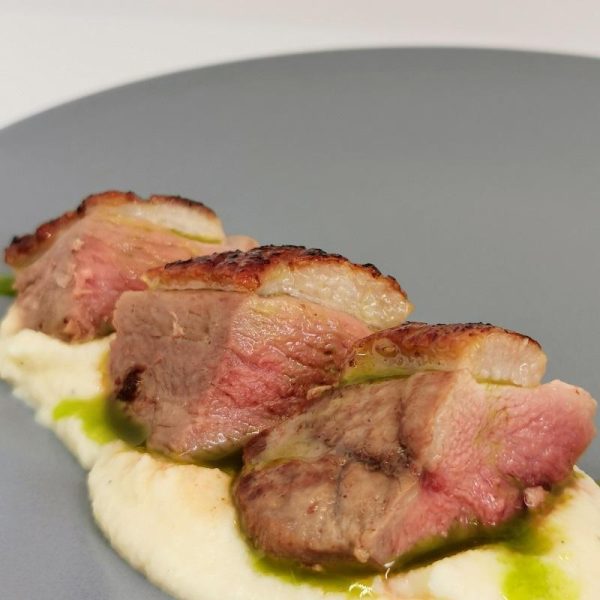 Pan-fried and Cured Duck Breast