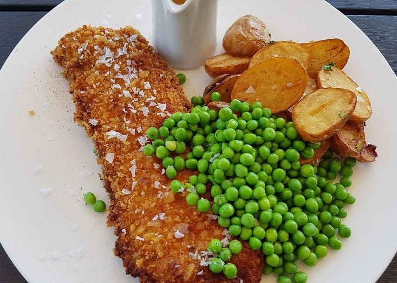 Deep-fried wiener schnitzel