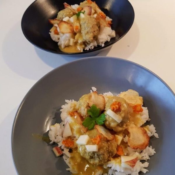 Homemade Meatballs in Curry