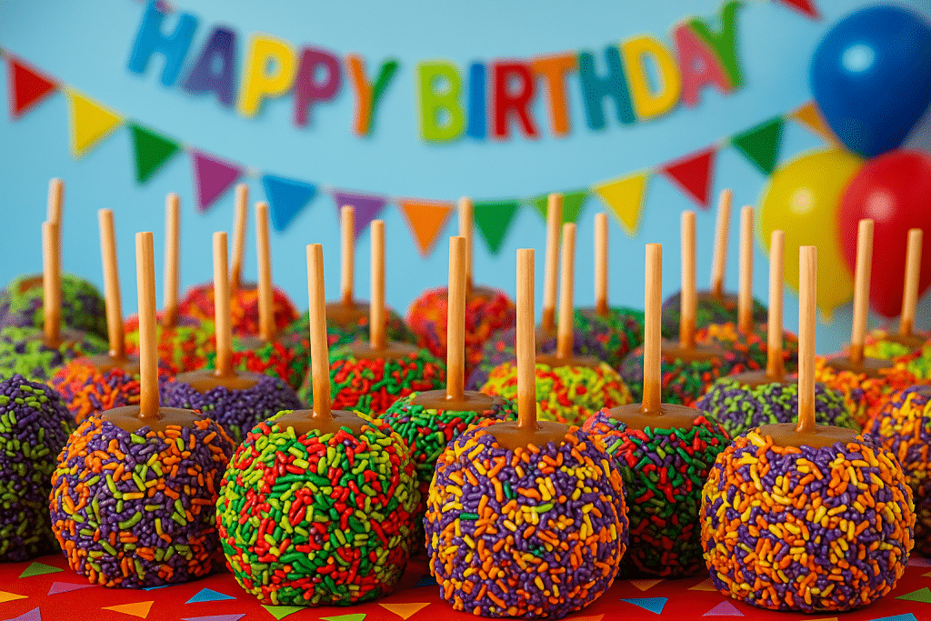 Colourful Candy Apples