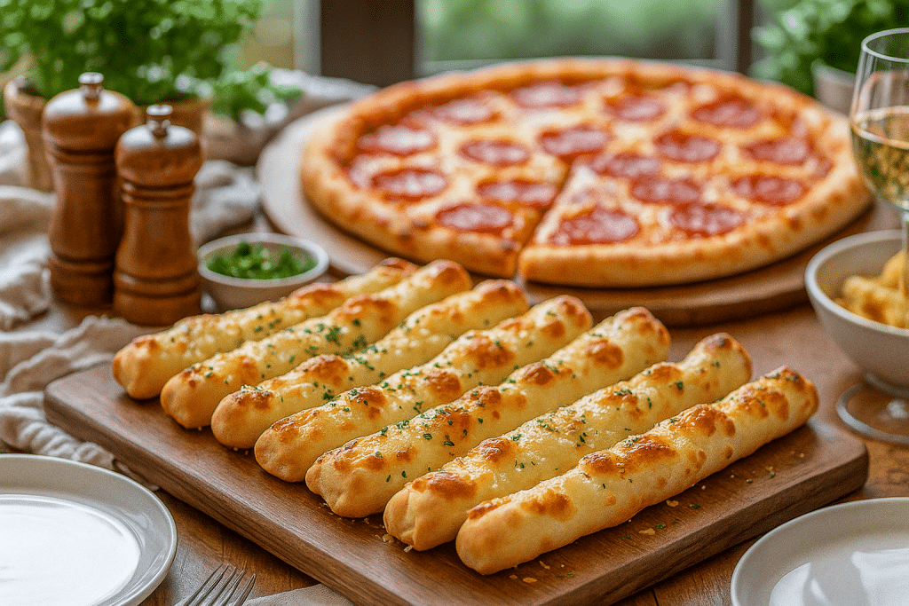 Cheesy Breadsticks Delight_remix Pizza Side