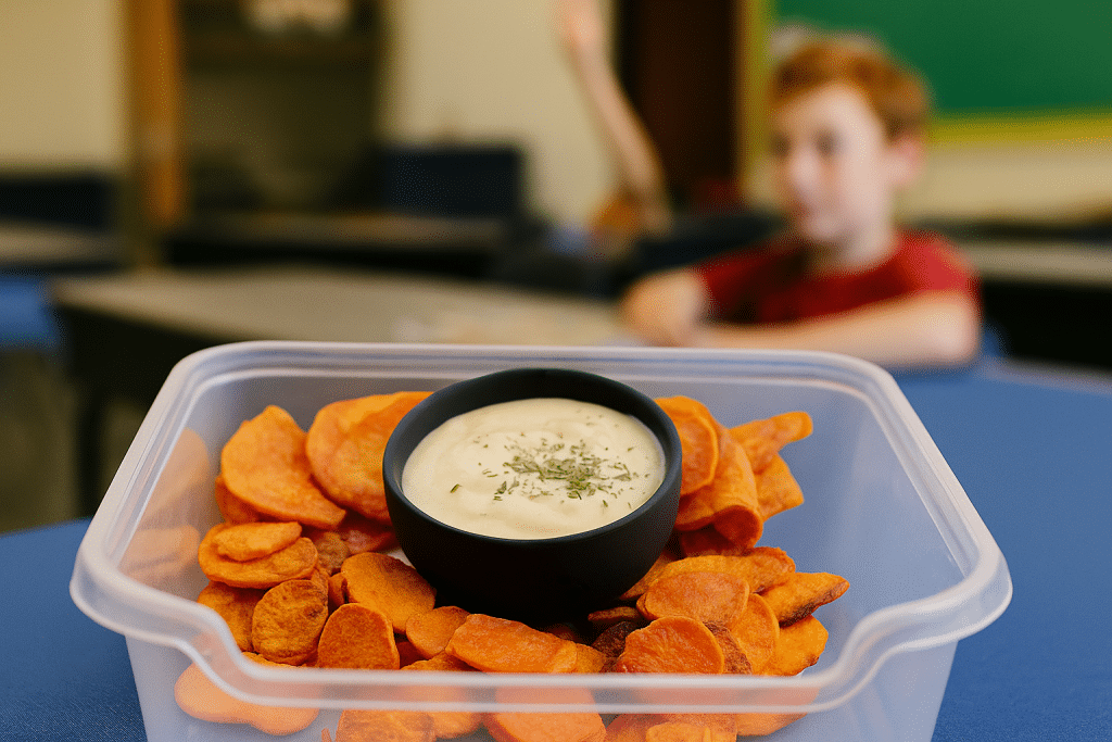 Lunchbox Snack Sweet Potato With Dip