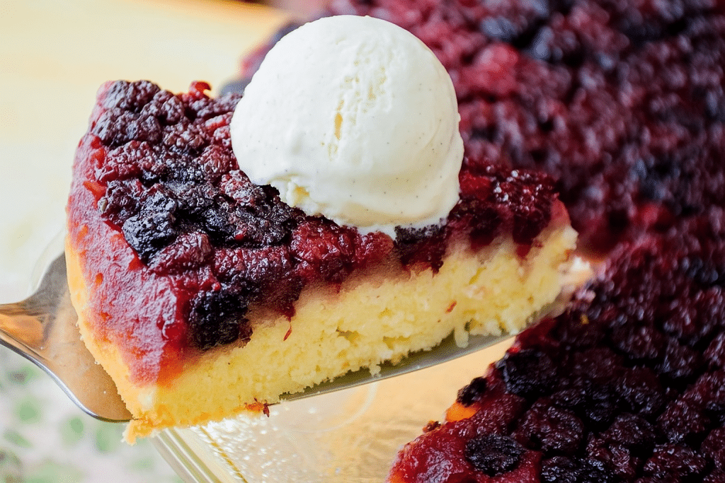Blackberry Cake Upside-down