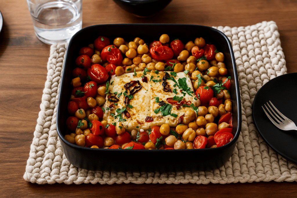 Feta Chickpea Casserole