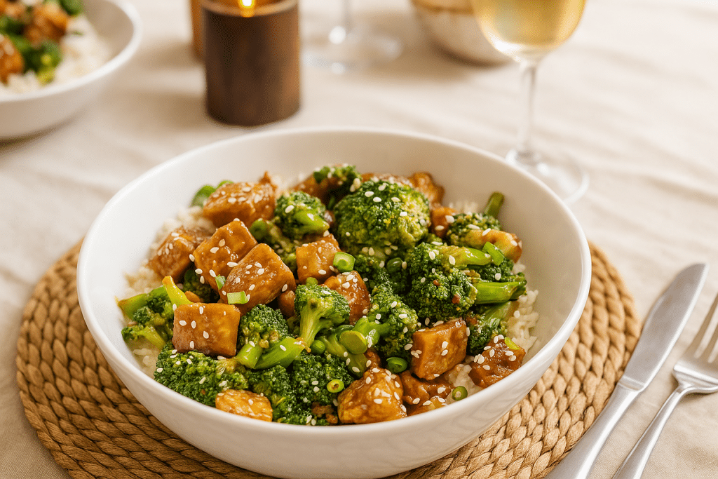 Tofu Broccoli Dinner