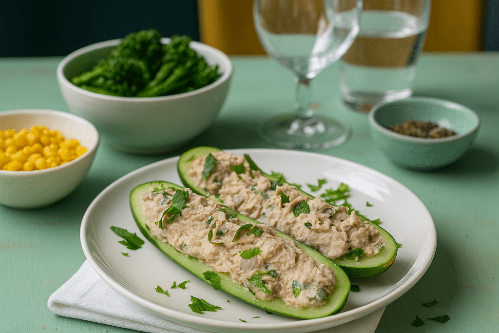 Tuna-Stuffed Cucumbers
