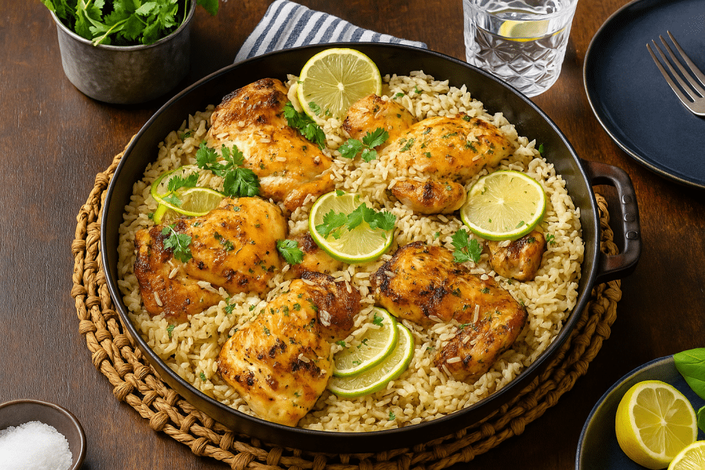 Chicken Rice Garlic Lime