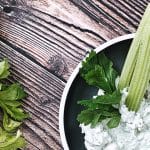 Buffalo wings dip with blue cheese