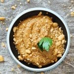 Satay inspired fry dipping sauce