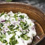 Indian yoghurt and cucumber dip