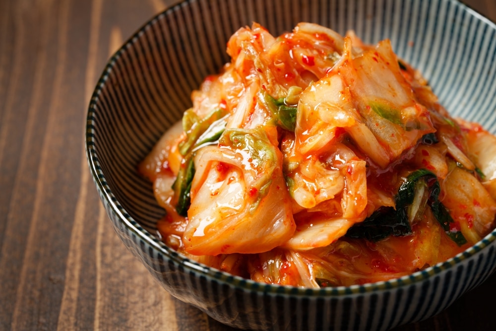 Kimchi.,Pickled,Chinese,Cabbage,Flavored,With,Red,Pepper,,Etc