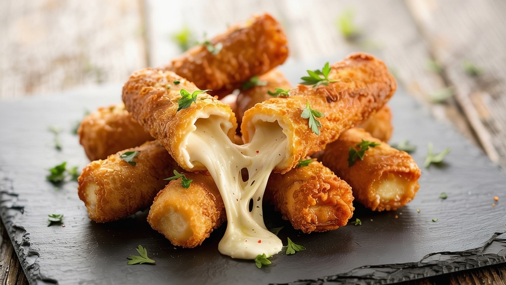 Extreme,Close-up,Of,Fried,Mozzarella,Sticks,With,A,Crispy,Crust