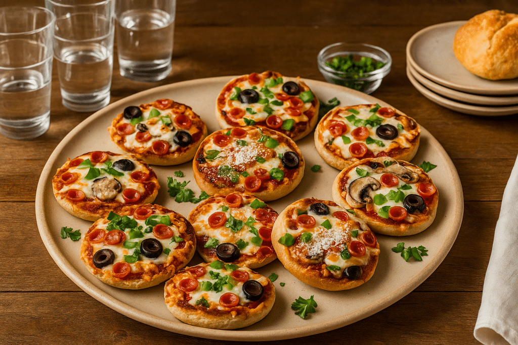 Mini Pizzas English Muffin Tomato Olives