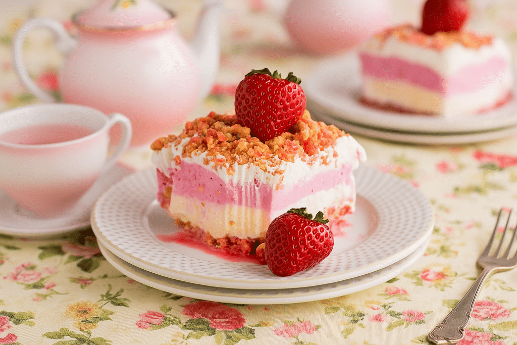 Strawberry Ice Cream Cake