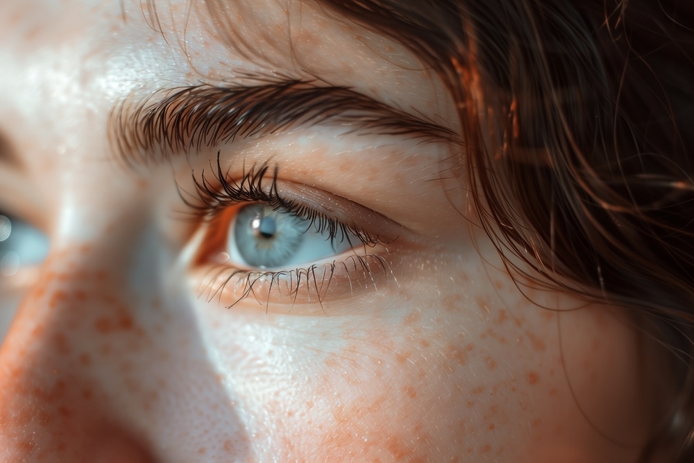 Close,Up,Woman,Eye,Photo.,Caucasian,Female,Face,Eye,Macro