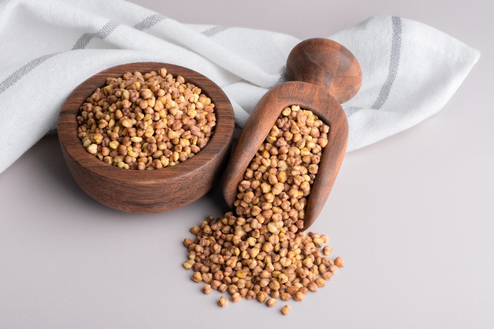 Light,Raw,Kuqiao,Buckwheat,Tea,In,Roasted,Grains.,Natural,Caffeine