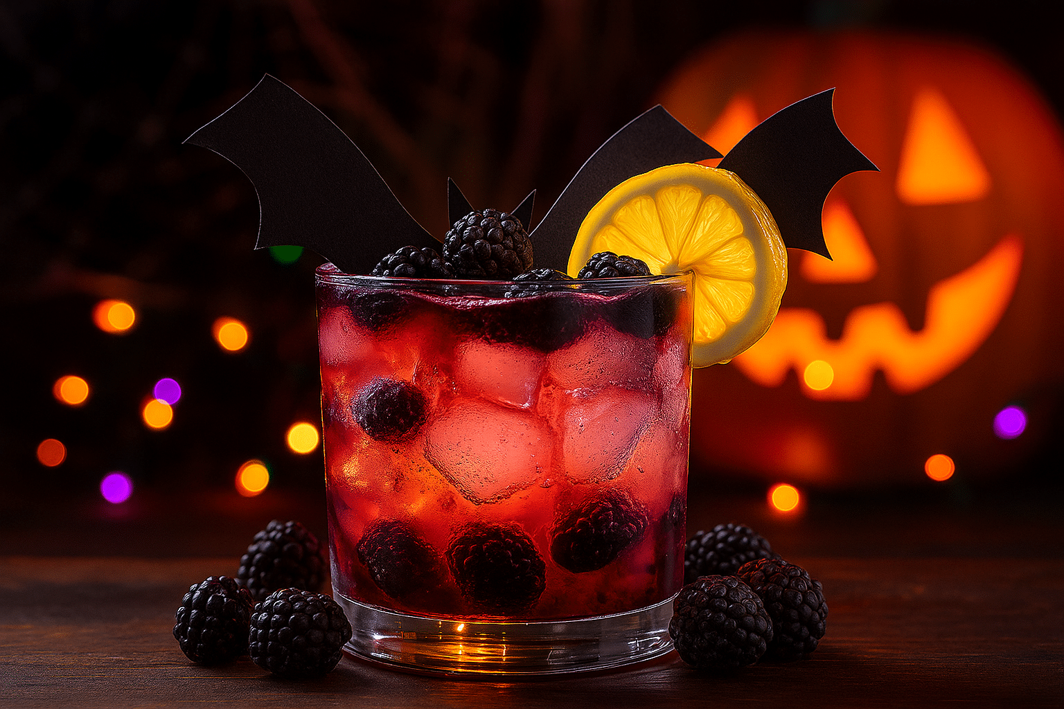 Halloween Drink bat Blackberry