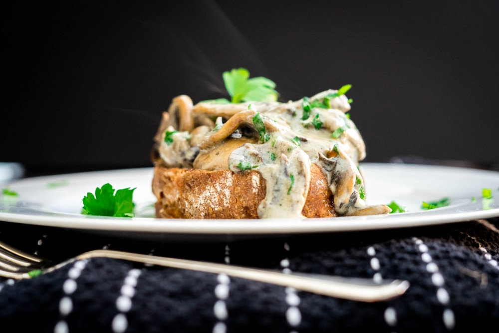 Creamy Mushroom Toast
