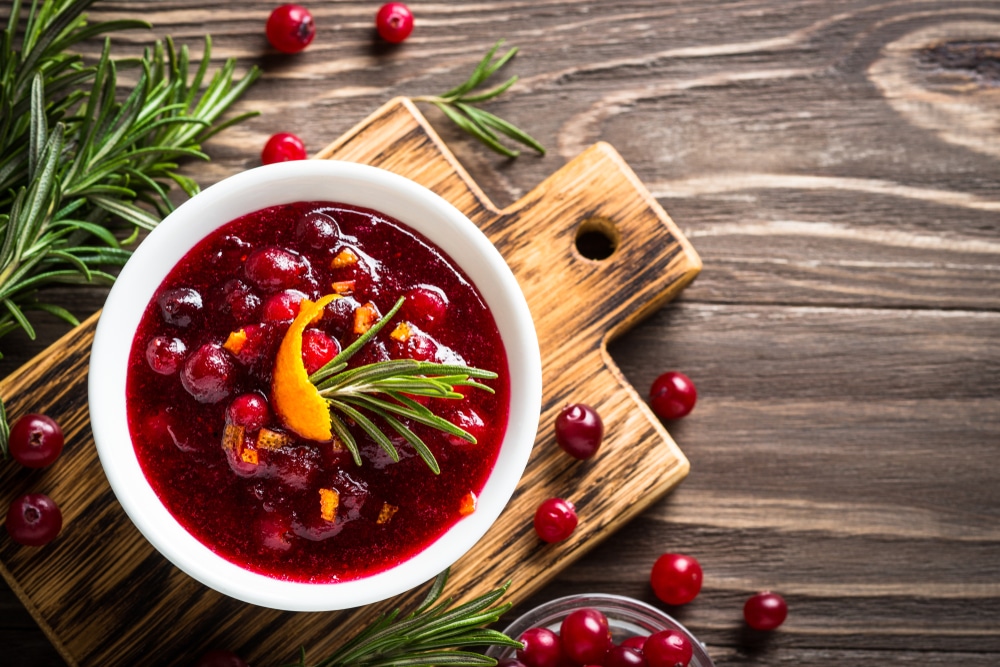 Cranberry,Sauce,Or,Cranberry,Jam,With,Orange,And,Rosemary.,Top
