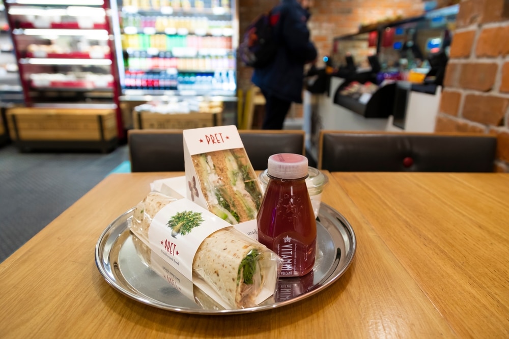 Manchester,,Uk,-,Dec.,07,,2021:,A,Sandwich,,Juice,And