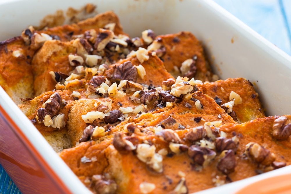 Pumpkin,Bread,Pudding,,Bread,Based,Pumpkin,Holiday,Dessert
