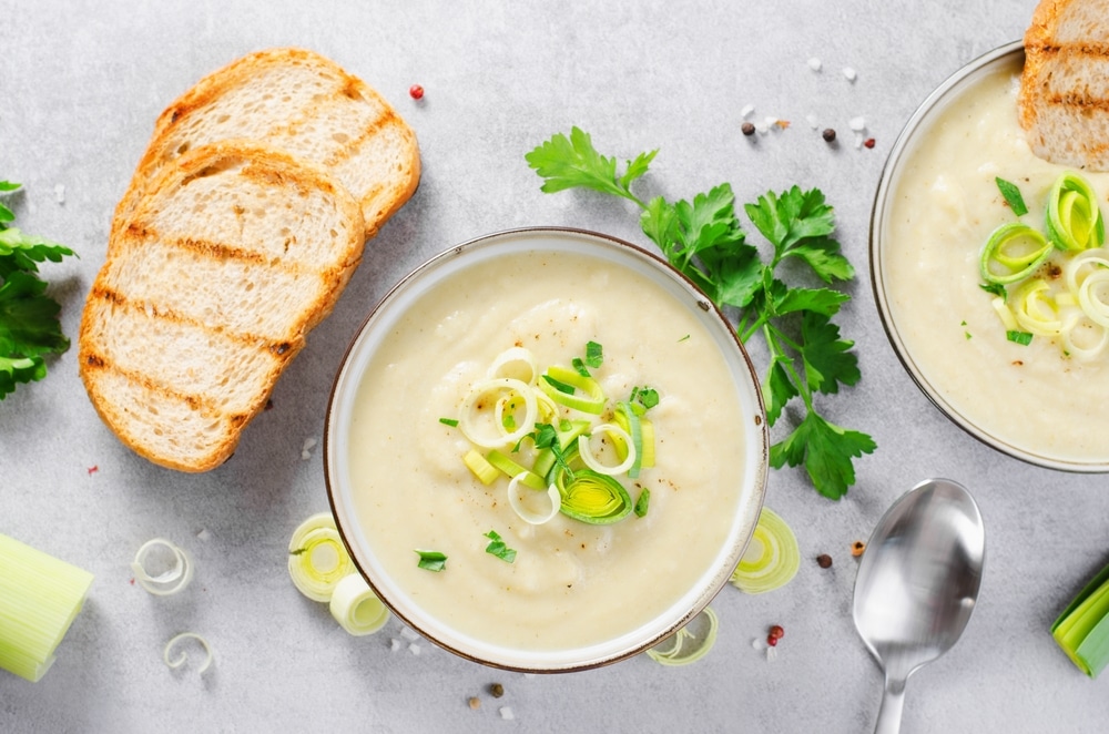 Leek,Soup,,Comfort,Meal,,Potato,And,Leek,Creamy,Soup,,Vegetarian