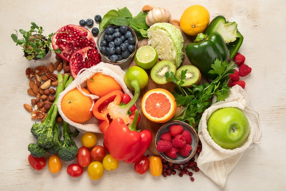 Products,High,In,Vitamin,C.,Healthy,Food,Concept.,Top,View