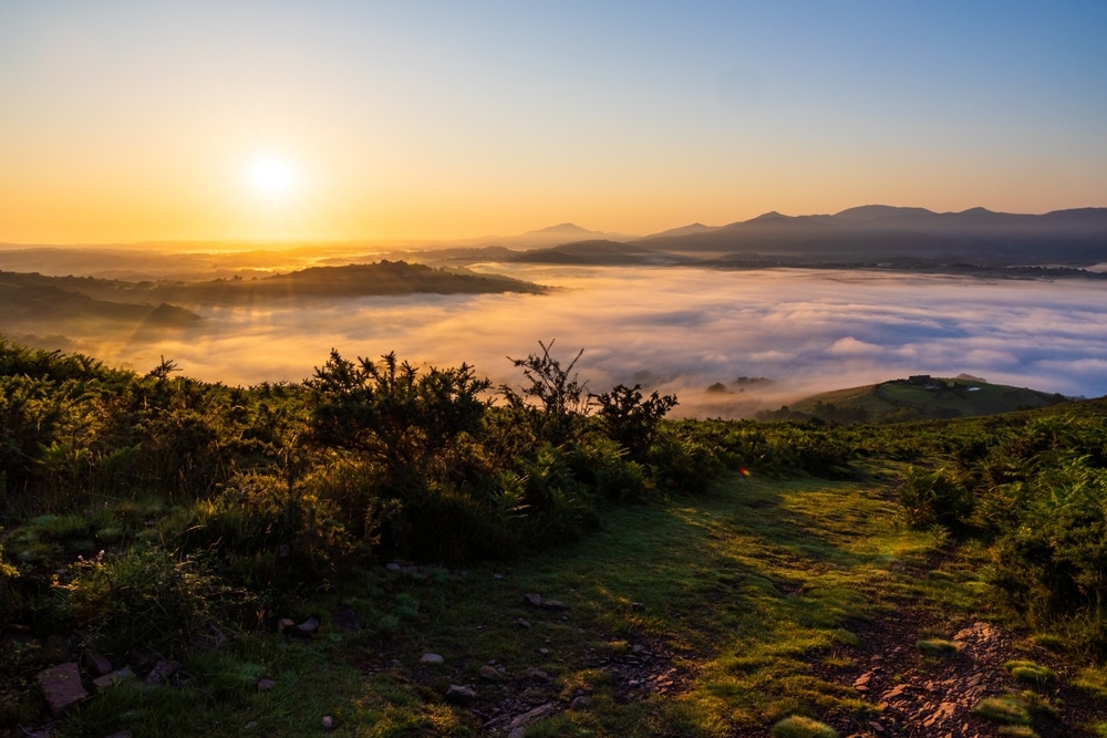 Sunrise,Over,A,Sea,Of,Clouds,From,The,Hills,Of