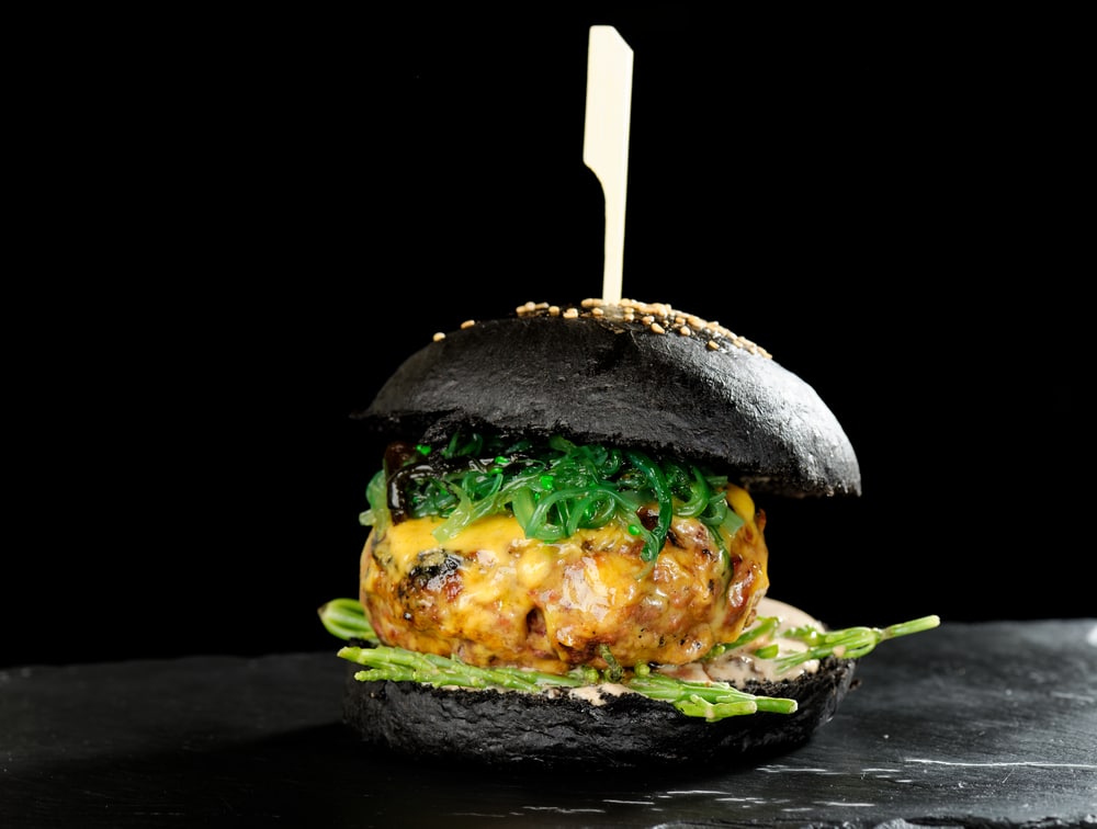 Wagyu,Kobe,Beef,Steak,Gourmet,Burger,black