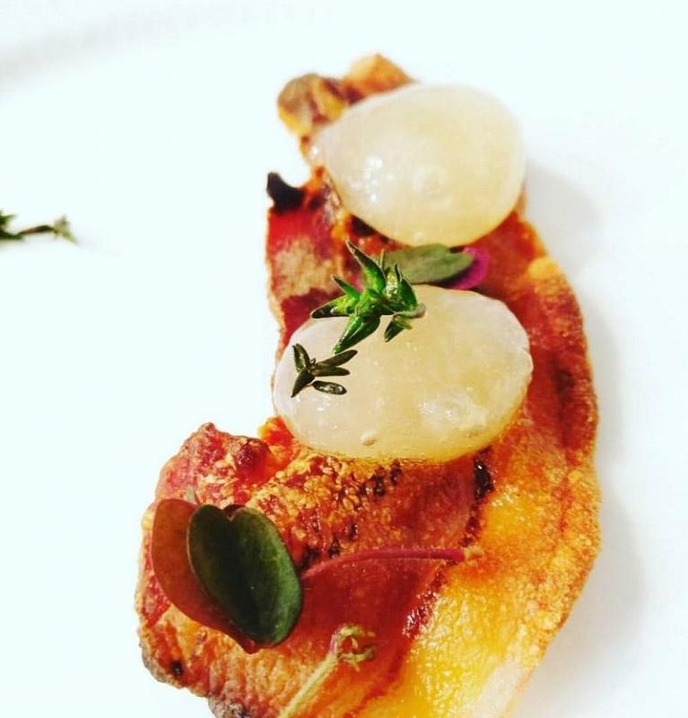 Molecular apple pork