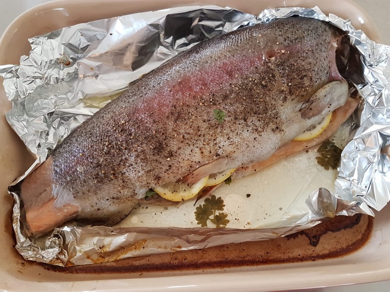 Trout in the oven
