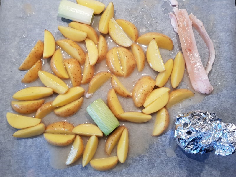 Potatoes in the oven