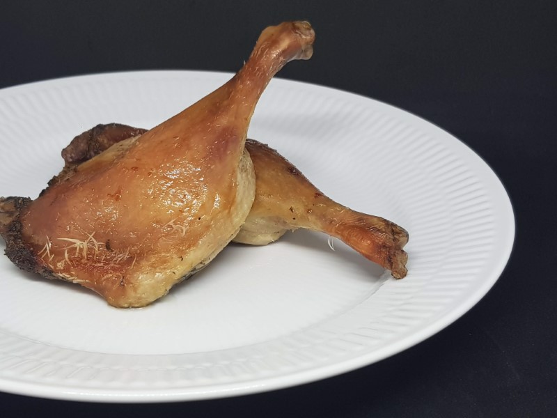 Duck legs in oven