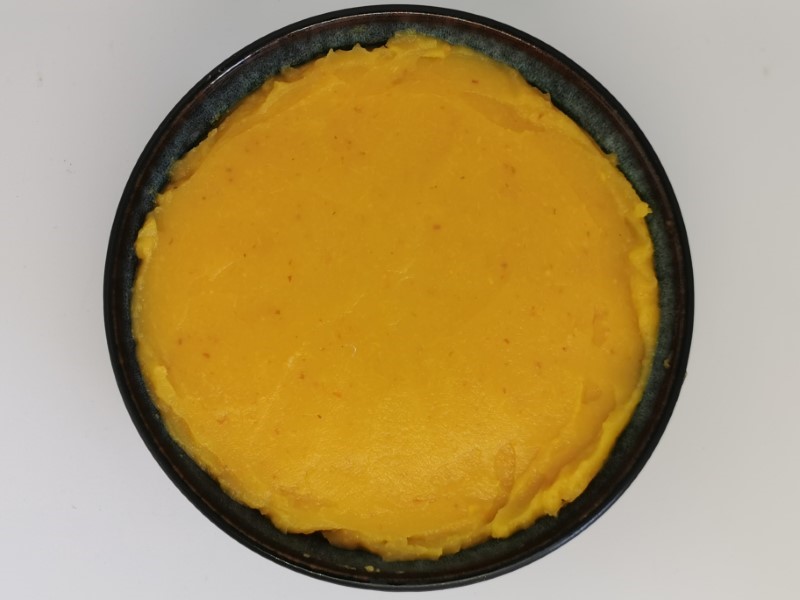 Baked pumpkin purée