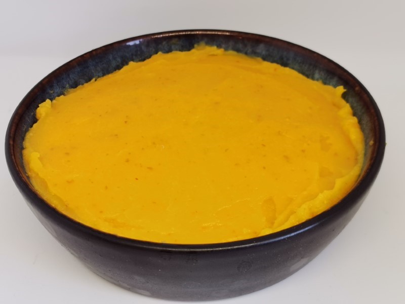 Baked pumpkin purée
