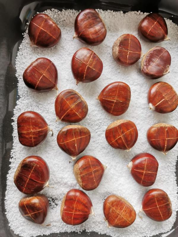 Baked Chestnuts in the Oven
