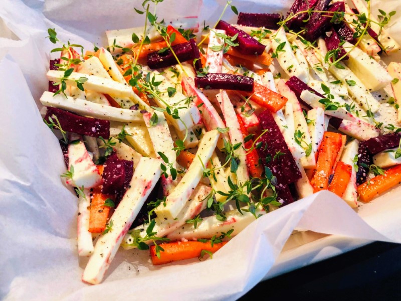 Roasted root vegetables