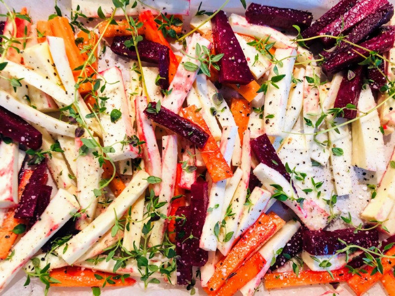 Roasted root vegetables
