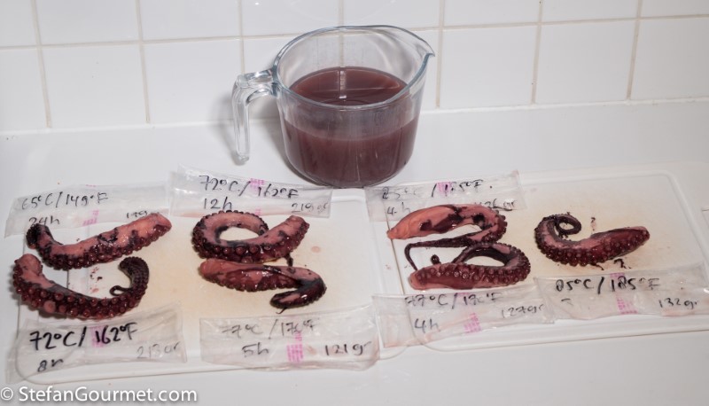 Squid sous vide