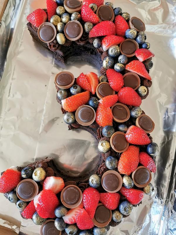 Black Magic Number Cake