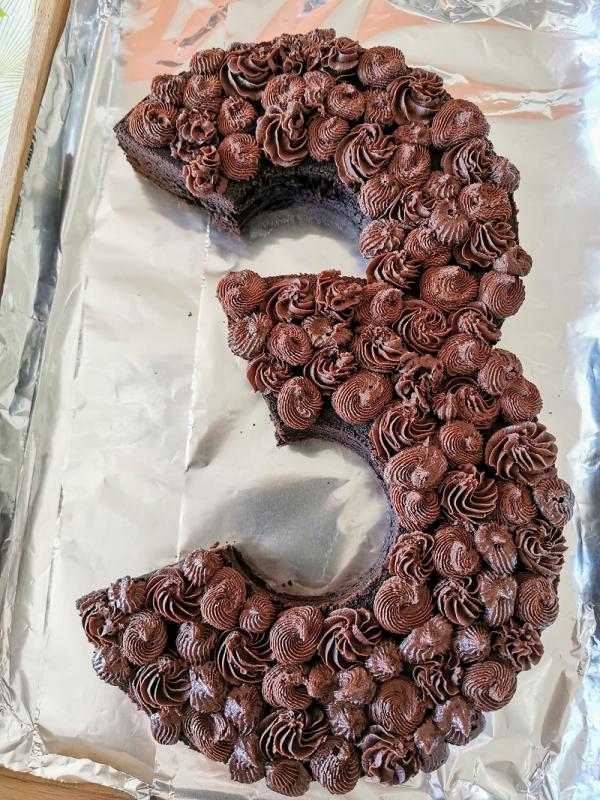 Black Magic Number Cake