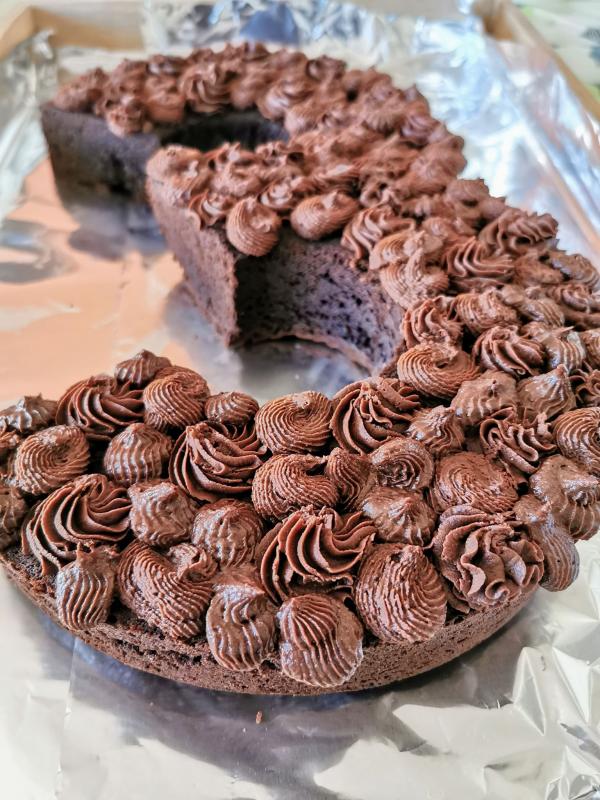 Black Magic Number Cake